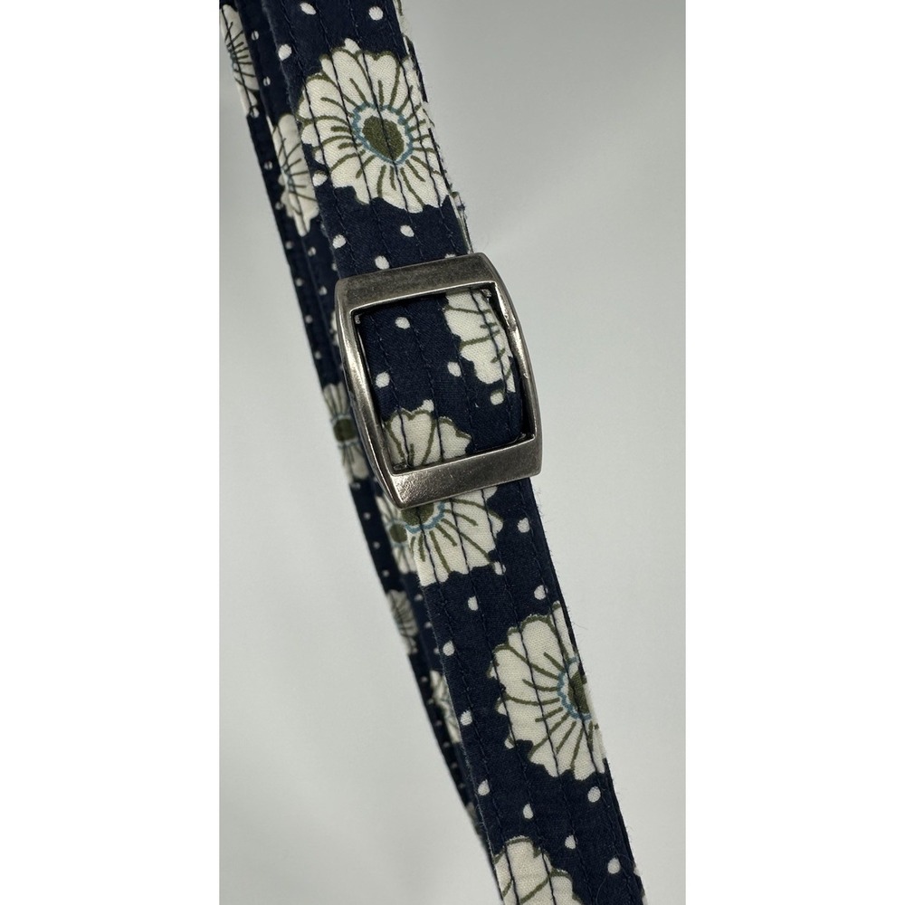 Bella Taylor Mini Crossbody Bag Purse Blue Daisy Cotton ID Card Adjustable Strap - Picture 7 of 16